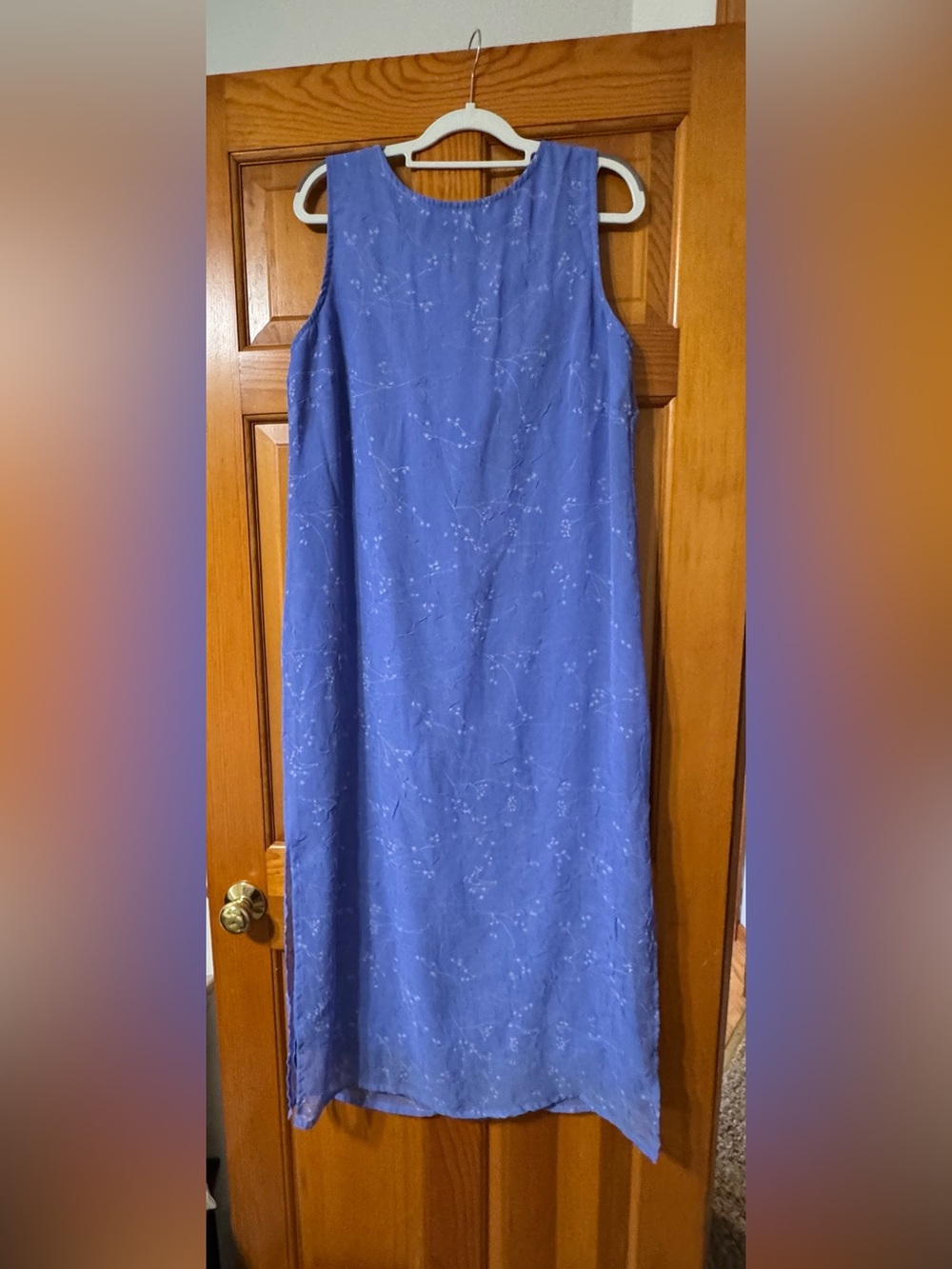 Style & Co. Periwinkle Blue Floral Maxi Dress Size 12